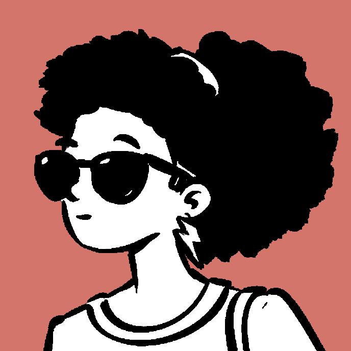team1 A woman with curly hair and sunglasses